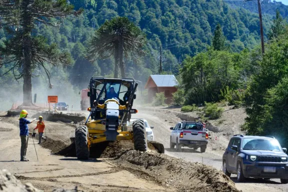 Avanza la obra que mejorará el turismo y la calidad de vida en Moquehue.