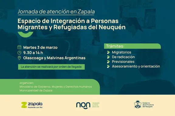 Atención gratuita para migrantes: jornada de servicios esenciales y asesoramiento.