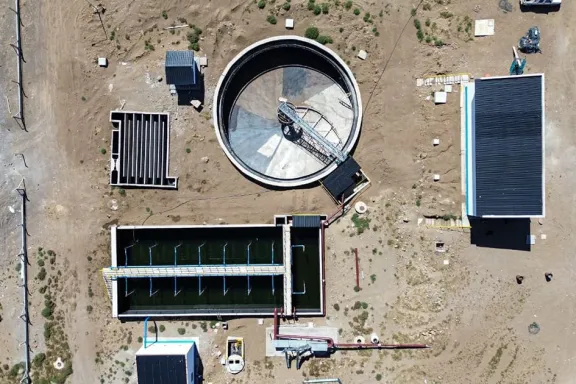 La Provincia concluye la planta de tratamiento cloacal en Loncopué.