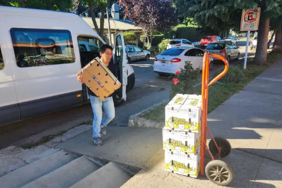 Entregan 200 mil kilos de fruta mensual a 700 escuelas en todo el país.