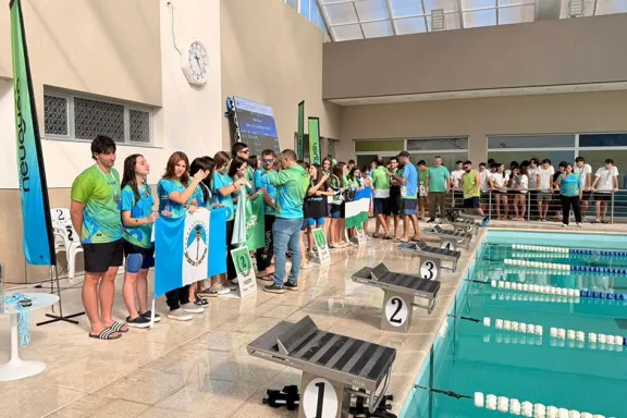 Neuquén se destaca en gimnasia artística en su estreno en los Epade y los Juegos Integrados.