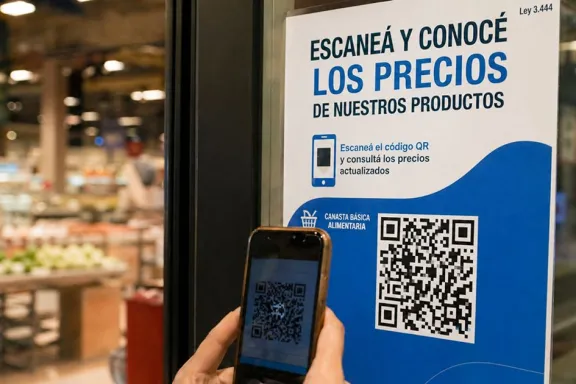 Los super e hipermercados tendrán que mostrar códigos QR con los precios actualizados de la canasta básica.