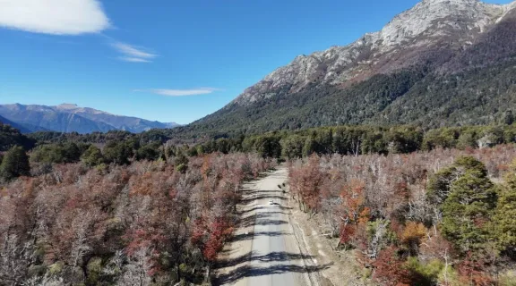 Más del 54% de la obra en la Ruta Provincial 65 hacia Villa Traful ya está completada.