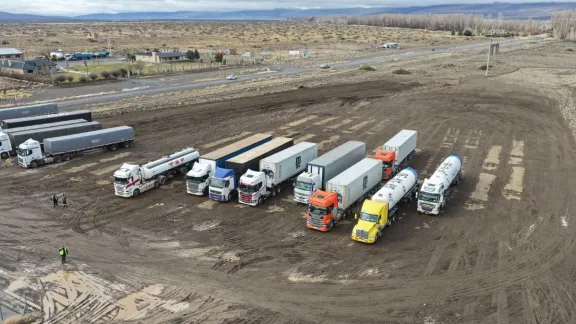 Comienza el operativo para camiones varados por los cierres en el Paso Pino Hachado.