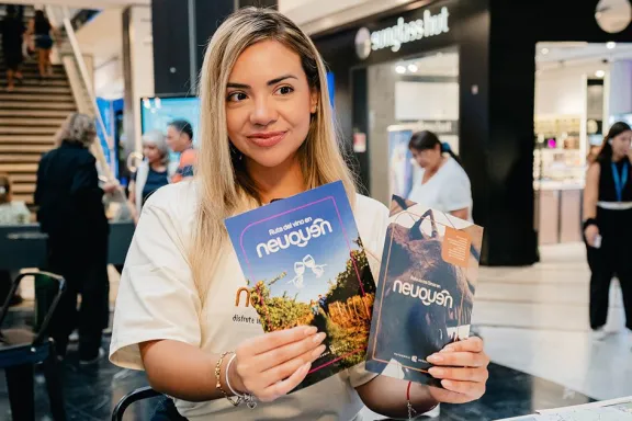 Neuquén lanza promo de temporada de nieve en Concepción.