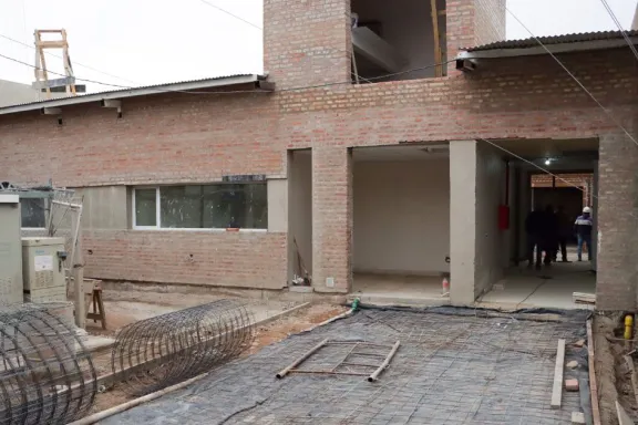 Progresan las obras del nuevo edificio de la Comisaría Cuarta en la ciudad.