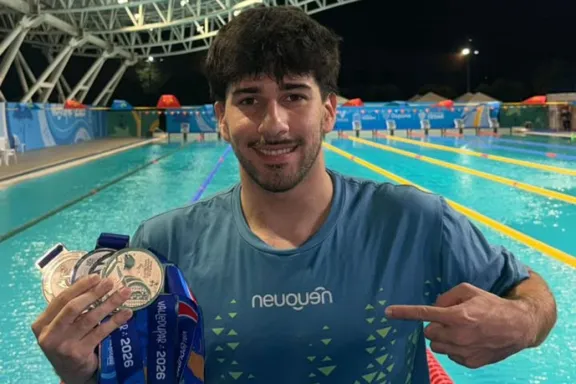 Iñaki Basiloff, el neuquino que ganó cuatro medallas en Colombia.