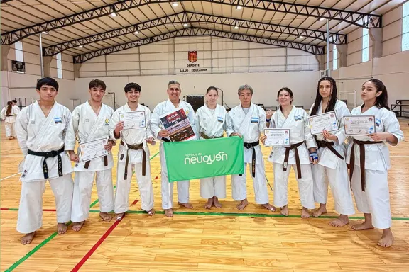 El karate de Neuquén aspira al triunfo en Brasil.