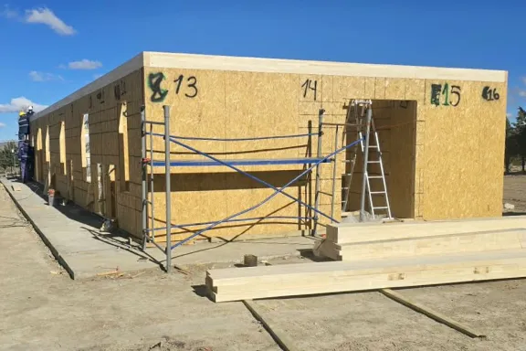El nuevo centro de salud de Chorriaca avanza un 35% en su construcción.