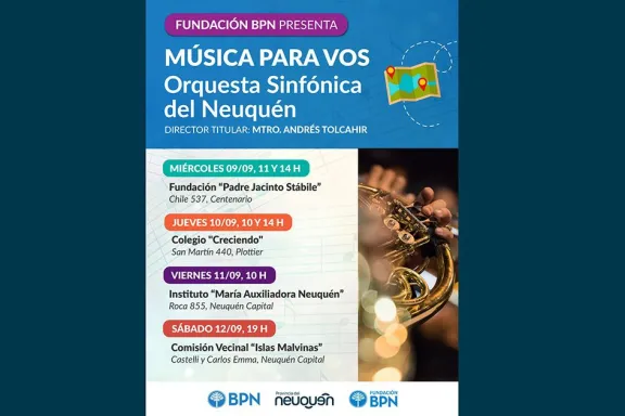 La Sinfónica presenta folclore y música clásica en escuelas y comisiones vecinales.