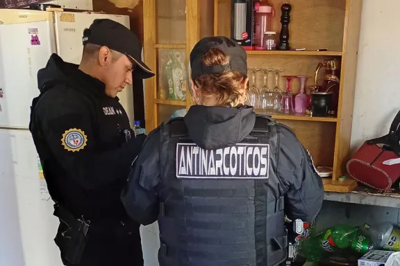 La Policía incautó cocaína, marihuana y cuatro armas en un operativo de seguridad.