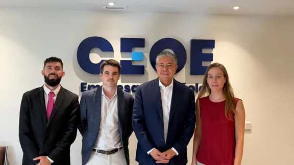 Rolando Figueroa se reúne con empresarios españoles: Neuquén, el nuevo polo de crecimiento.
