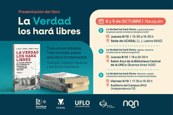 Presentan la obra “La verdad los hará libres” en Neuquén: un evento imperdible.