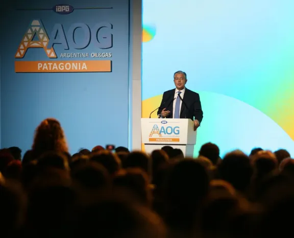 Milei visita la apertura de Argentina Oil & Gas Patagonia 2026 en Figueroa.